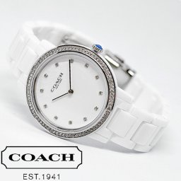 COACH コーチ 腕時計 Audrey 14503499 レディース ホワイト セラミックベルト 海外正規品 ラッピング無料可