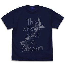 機動戦士ガンダム 水星の魔女 スレッタ＆ミオリネ Tシャツ 半袖 Lサイズ ネイビー