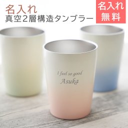タンブラー カップ 真空２層構造【名入れギフト・名入れプレゼント・誕生日・母の日・父の日】名入れステンレスタンブラー 330ml グラデーション 送料無料 タンブラー