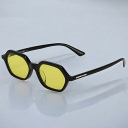 マックキュー サングラス メンズ レディース ブランド MCQ MQ0234SA ブラック/イエロー