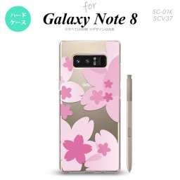 【SC01K】【スマホケース/スマホカバー】【ギャラクシー ノート8】SC01K スマホケース Galaxy Note8 SC-01K カバー ギャラクシー ノート8 花柄・サクラ ピンク nk-sc01k-053【メール便送料無料】