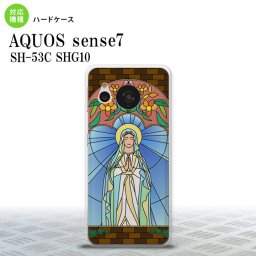 sense7 sense7 背面ケース カバー ステンドグラス風 おしゃれ マリア様 ステンドグラス風 2022年 11月発売 nk-sens7-sg56