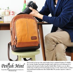 Penysh Mint レザーリュックサック Stringer BA-1191 /男性用/メンズ/カメラバッグ/一眼レフ/リュック/革/本革/レザー/グローブレザー/バッグ/鞄/かばん/レザーリュック/ペニッシュミント/ 【送料無料】 