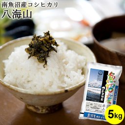 令和7年産 魚沼産コシヒカリ八海山 5kg お米 5キロ 送料無料(沖縄を除く) ブランド米 コシヒカリ新潟 こしひかり 白米 お米 ギフト 内祝い お返し お祝い 贈答品 贈り物 プレゼント 賞品 景品 お礼 お中元 御中元 敬老 お歳暮 御歳暮 特Ａ