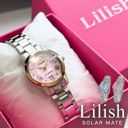 国内正規品 Lilish リリッシュ ソーラー腕時計 レディース 小ぶり かわいい ソーラー 時計 おしゃれ 上品 シルバー ピンクゴールド ホワイト ピンク プレゼント 10代 20代 30代 女性 記念日 ギフト 成人 卒業 入学