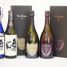 最高峰SAKE日仏4本セット(フランスドンペリニヨン白 ドンペリ二ヨンロゼ ギフト箱付750ml×2本 福島県奥の松 純米大吟醸 純米大吟醸プレミアムスパークリング720ml×2本）