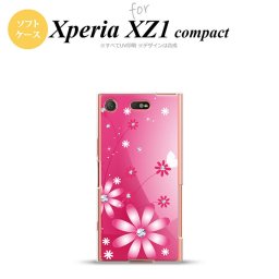 【SO02K】【スマホケース/スマホカバー】【エクスペリア XZ1】SO02K スマホケース Xperia XZ1 Compact SO-02K カバー エクスペリア XZ1 花柄・ガーベラ ピンク nk-so02k-tp066【メール便送料無料】