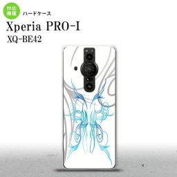 XperiaPRO-I Xperia PRO-I スマホケース 背面ケース ハードケース ピンスト 白 青 背面カバー android nk-xproi-1249