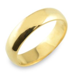 18金 指輪 甲丸リング 5ミリ幅 リング メンズ 5mm 幅広 イエローゴールドk18 甲丸 地金リング 18k シンプル ブライダル 結婚指輪 ホワイトデー