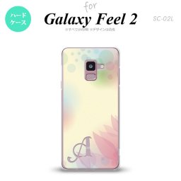 Galaxy Feel 2 ギャラクシー フィール 2 SC-02L スマホケース カバー ハードケース ぼかし模様 黄 イニシャル 対応 nk-sc02l-1592i[スマホ,スマホケース,スマホカバー,ケース,カバー,ジャケット]