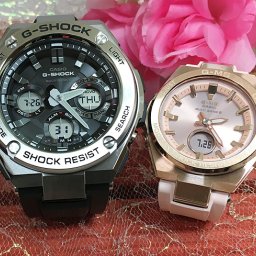 カシオ 恋人たちのGショック ペアウォッチ G-SHOCK BABY-G GST-W110-1AJF MSG-W200G-4AJF 電波ソーラー 送料無料 国内正規品 記念日 誕生日 プレゼント お揃い ブラック 黒 ピンク クリスマス お祝い 結婚 婚約 20代 30代 40代 50代 カップル 夫婦