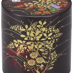 【送料無料】 山中漆器 茶筒　みやび野（高級 工芸品 お歳暮 外国人 お土産 日本製 ギフト 海外発送可 プレゼント お土産 御礼 お祝 記念 誕生日  お中元）なごみや本舗