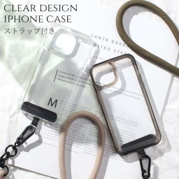 iphone16 ケース クリア ショルダー ストラップ付き iphone16Pro iphone16Plus iphone16ProMAX 肩掛け スマホショルダー 16 16Plus 16Pro 16ProMAX カバー おしゃれ 大人かわいい アイフォン スマホケース 調節可能 16プロ シンプル 韓国 透明 落下防止 アウトドア 送料無料