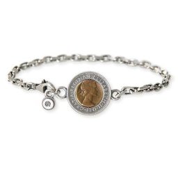 AQUA SILVER アクアシルバー シルバー ブレスレット ホワイト 彼氏 メンズ