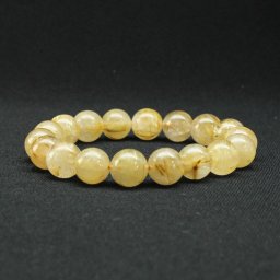 【高級ルチル】 高級感あふれる天然石ブレスレット 黄金の輝きが巡るゴールドルチルクォーツ 一点物 11mm ・35g金運上昇 邪気払い 集中力向上 精神力強化 水晶 浄化発送 京海堂 還暦祝い 長寿祝い パワーストーン GHB130