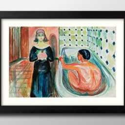 エドヴァルト ムンク A3 サイズ ポスター アート おしゃれ 絵画 インテリア 北欧 イラスト マット紙 艶消し アートパネル 額 フレーム デザイン 壁掛け ギフト 新築祝い ディスプレイ 引越し祝い　新生活　空間デザイン 