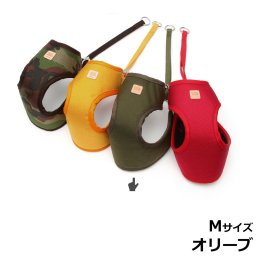 天満ワークス バウンシーハーネス M オリーブコーデュラファブリック