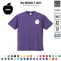 りんご 名入れドライTシャツ ウェア トップス 運動着 スポーツウェア ジョギング 吸汗速乾 チームTシャツ クラスTシャツ 吸水速乾 UVカット 【dst】 ピクトグラム