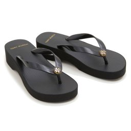トリーバーチ TORY BURCH サンダル ビーチサンダル 48211 009 CUT-OUT WEDGE FLIP FLOP カットアウトウェッジ フリップフロップ BLACK ブラック