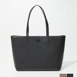 トリーバーチ TORY BURCH 152221 トートバッグ レディース バッグ ブランドプレゼント 鞄 ギフト McGraw Tote ブラック シルバーメープル