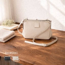 BAGWORKS TRAINMAN 2[ショルダーバッグ 小さめ レディース メンズ 斜めがけバッグ バッグ 鞄 斜めがけ ミニショルダー ショルダー がま口 おしゃれ 大人 黒 キャンバス生地 帆布]
