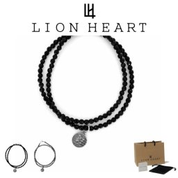 ライオンハート ブレスレット メンズ コインチャーム 2連 ビーズ ブレスレット SV925 LH-01BR0118 LION HEART クリスマス 誕生日 プレゼント ギフト 彼氏 【ネコポス】 ブランド 人気 ランキング