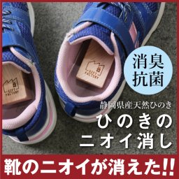  【名入れ不可】 靴 ニオイ 消臭ギフト ヒノキ 桧 檜 除菌 抗菌 防虫 癒し リラックス におい 足 臭い 簡単 木 天然 国産 スニーカー 長靴 シューズ 子供 男の子 女の子 幼稚園 小学生 サッカー《ひのきのニオイ消し》 翌営業日出荷