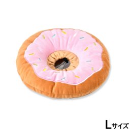 Solgra ドーナツ ペリーブカラークッション L ピンク エリザベスカラー 犬 猫 ソフト 柔らかい