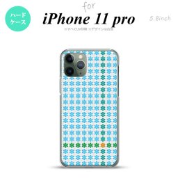 iPhone11Pro iPhone11 Pro スマホケース ハードケース 花十時 青 メンズ レディース nk-i11p-1355