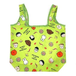 ミッフィー miffy ちびまる子ちゃん エコバッグGRMIFFYMEETSMARUK  グリーン  マリモクラフト