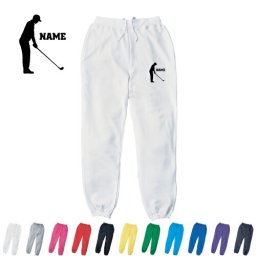 ゴルフ1/名入れスウェットパンツ スポーツシルエット名入れ ジャージ スウェット 部活 チームウェア 記念 クラブ【cf_mlp】 カジュアル おうち 部屋着 らくちん イージーパンツ セットアップ