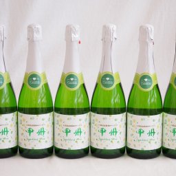 6本セット(山梨県産100％勝沼仕込　甲州スパークリングワイン やや辛口) 720ml×6本