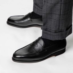 ジョンロブ JOHN LOBB 309031L ビジネスシューズ LOPEZ CALF M/W SS メンズ シューズ ロペス ローファー レザー ドレスシューズ ビジネス 革靴 LOPEZ LOAFER SINGLE LEATHER SOLE LAST 4395 ブラック 25.0～27.5cm