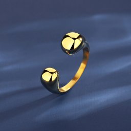 リング レディース 石なし ステンレス イエローゴールド 11号 14号 16号 18号 tr21031710