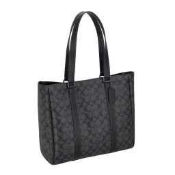 コーチファクトリー COACH FACTORY バッグ ハンドバッグ トートバッグ 手提げ ショルダーバッグ 肩掛けバッグ ハドソン ダブル ハンドル CR385 QBMI5 メンズ ダークグレー+ブラック