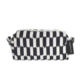 マリメッコ marimekko ポーチ 化粧ポーチ マルチケース 071458 850 COSMETIC BAG コスメティックバッグ TIISE PIEKANA ダークブルー+ホワイト