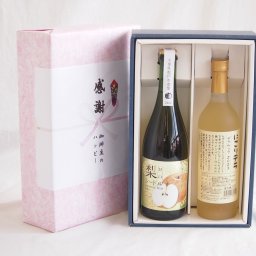 実りの秋の贈り物 感謝の贈り物ボックス 梨シードル甘口と国産ワインセット(にごりデラ 白ワイン やや甘口(山梨県)720ml松戸市産 梨シードル甘口750ml