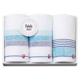 【ギフト対応無料】今治 Fulufu SELECT(フルフセレクト) フェイスタオル3P (F-90300) ※送料無料(北海道・沖縄は除く)