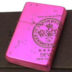 オイルライター デヴィン 紫 フリント式 DEVIN ロゴ 艶消し マットパープル ゴールドインサイドユニット 日本製 金タンク おしゃれ かっこいい メンズ プレゼント ギフト