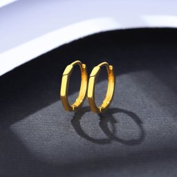 ピアス 両耳用 レディース 石なし シルバー925 イエローゴールド ce21040614