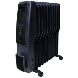 TEKNOS オイルヒーター 11枚フィン デジタル表示黒 艶消し ブラック TOH-D1102K 送料無料 オイルヒーター ストーブ 乾燥 ハウスダスト 冬 暖房 テクノス