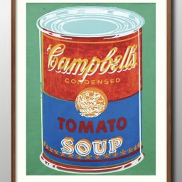 ウォーホル キャンベル トマトスープ缶 A3 サイズ ポスター アート おしゃれ 絵画 インテリア 北欧 イラスト マット紙 艶消し アートパネル 額 フレーム デザイン 壁掛け ギフト 新築祝い ディスプレイ 引越し祝い　新生活　空間デザイン 