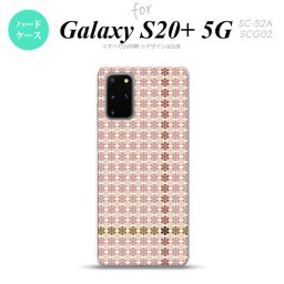 SC-52A SCG02 Galaxy S20+ 5G スマホケース ハードケース 花十時 シック 茶 メンズ レディース nk-s20p-1352