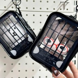 ぬいぐるみ用 クリアバッグ ドールポーチ PVC マスコット用小物 プレゼント キャラクター グッズ ぬいぐるみ用バッグ バック ぬい撮り 推し活 推しグッズ