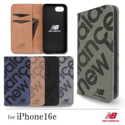 ラッピング無料 送料無料 【 ニューバランス New Balance 正規品 スタンプロゴスエード 手帳ケース 】 スマホケース iPhone ケース newbalance iphone17e ケース 手帳型 iphone 17e ブランド iPhone16e ケース 手帳 スエード