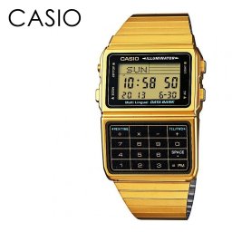 CASIO カシオ 腕時計 手表 メンズ 父の日 レディース 母の日 昭和 レトロ データバンク ゴールド デジタル 男女兼用 ランキング お祝い 成人 卒業 入学