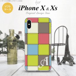 【iPhoneX】【スマホケース/スマホカバー】【アイフォンX】iPhoneX スマホケース ケース アイフォンX イニシャル パッチワーク風 ミックスG nk-ipx-tp1677ini【メール便送料無料】