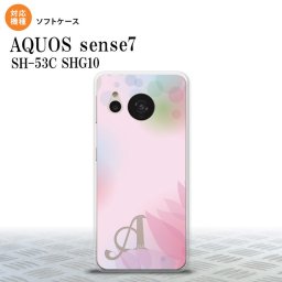 sense7 sense7 スマホケース 背面ケースソフトケース ぼかし 花柄 ピンク +アルファベット 2022年 11月発売 nk-sens7-tp1593i