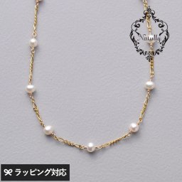 Natully ナチュリー Line ネックレス NR-04677 アクセサリーネックレス/レディース/おしゃれ/パール/淡水パール/チョーカー/短め/母の日 2025 プレゼント ギフト 花以外 実用的 メッセージカード/