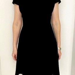 【kate spade NEW YORK】【正規品】ケイトスペード パール パヴェ ドレス ワンピース US4 Sサイズ ブラック クルーネック パーティー フォーマル エレガント 上品 フリル レディース 膝丈ワンピース Aライン インポート